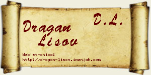 Dragan Lisov vizit kartica
